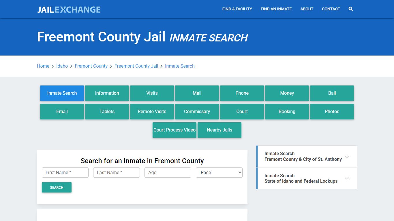 Freemont County Jail, ID Inmate Search: Roster & Mugshots